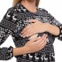 Платье "Антея" скандинавия черная для беременных и кормящих