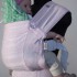 Слинг-рюкзак Karaush Adel Sakura/Adel Mint (бел) двусторонней носки