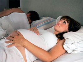Бессонница во время беременности.
